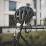 black helmet fir bicycle